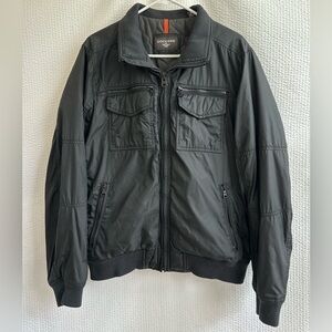 Dockers Men's Black Bomber Jacket Size: Medium